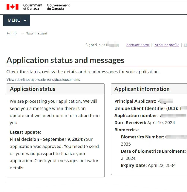 86年女士，白本护照递交
